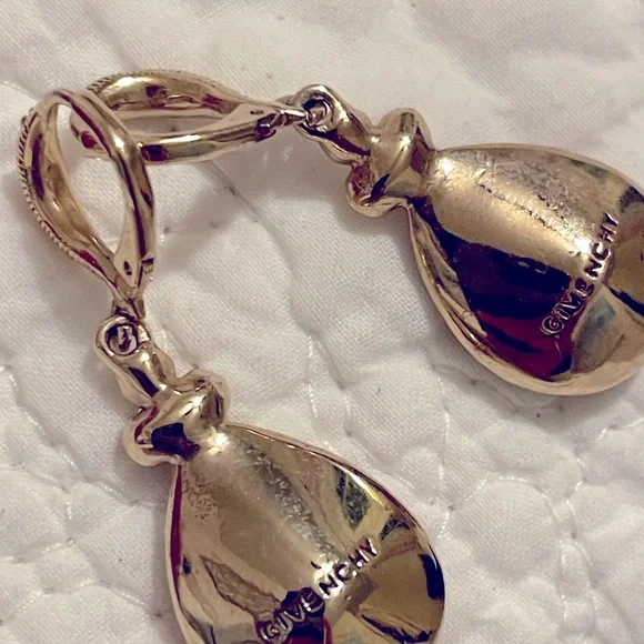 Givenchy teardrops rose pink earrings
